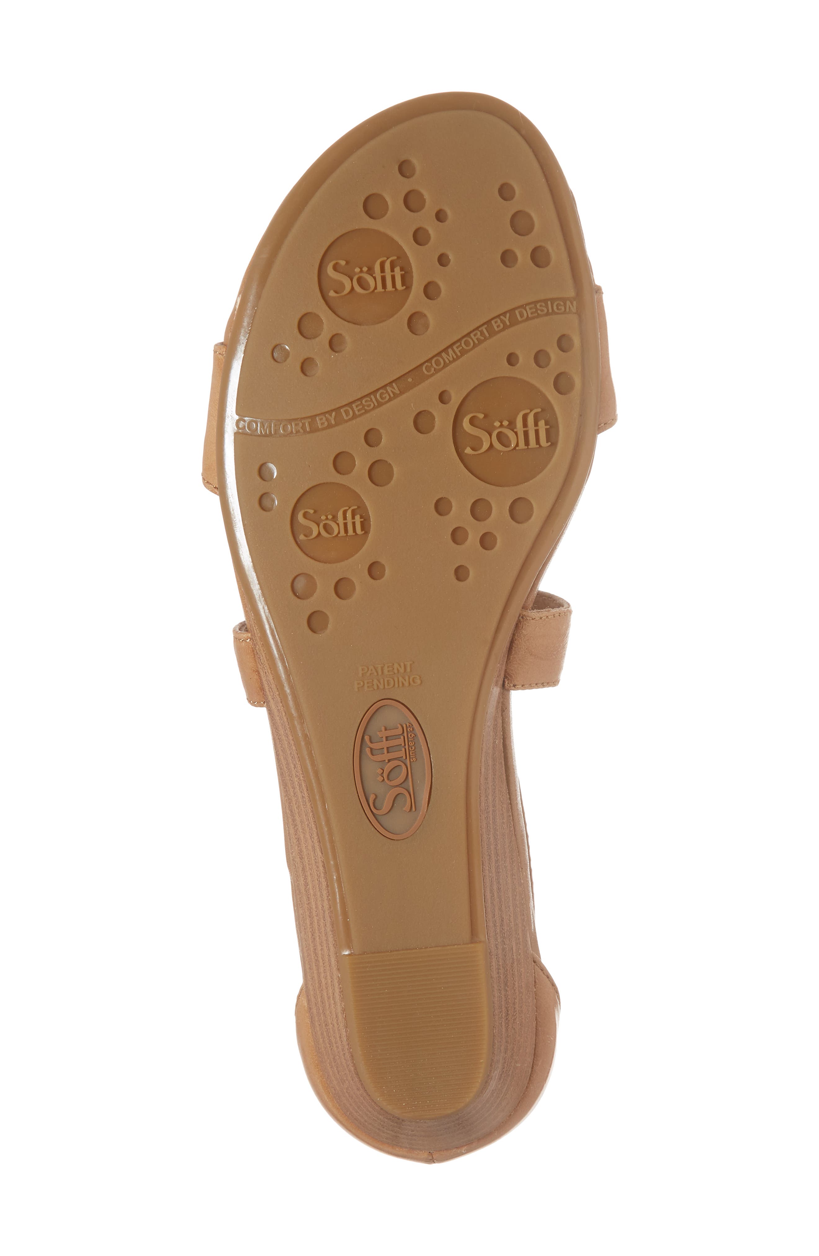 'Innis' Low Wedge Sandal, Alternate, color, DESERT SAND LEATHER