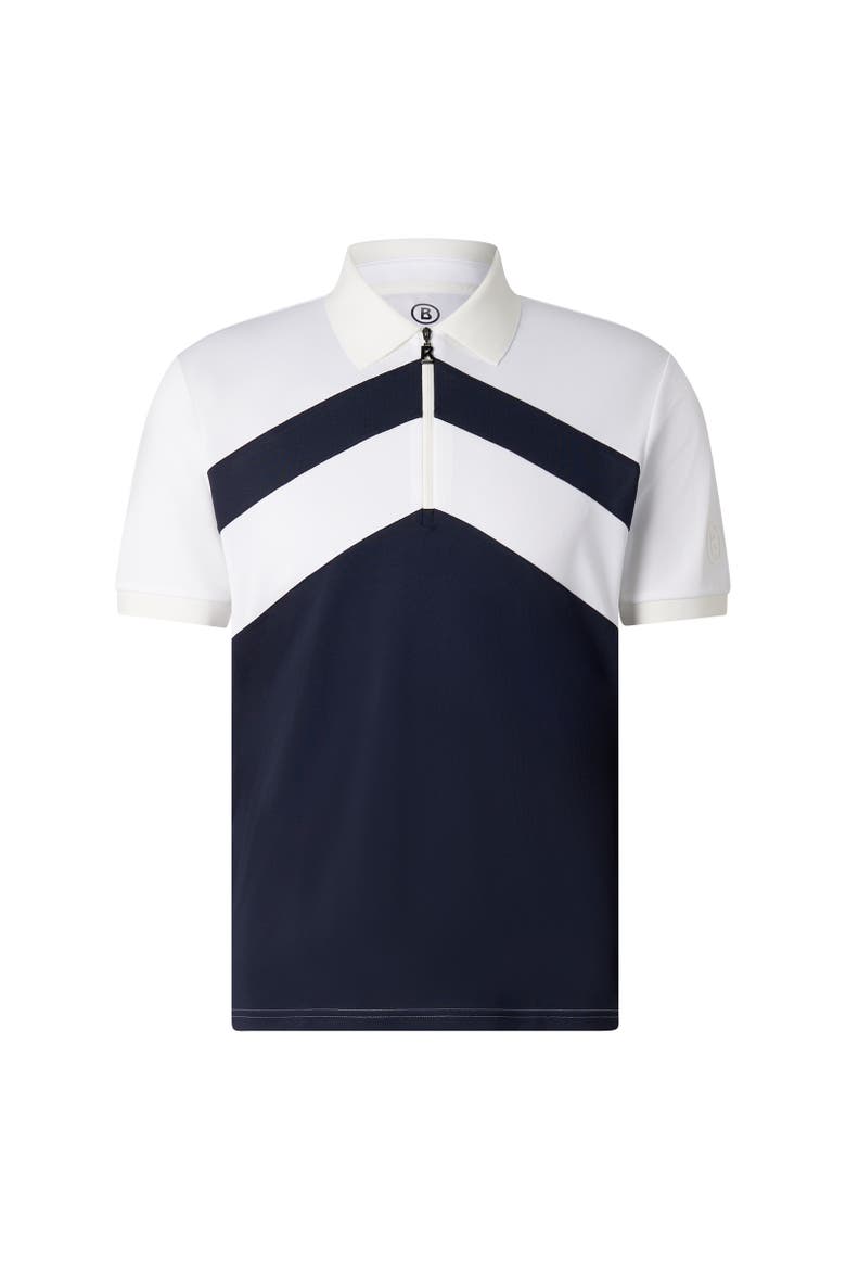 Cuno Functional Short-Sleeved Top, Main, color, Navy blue/white