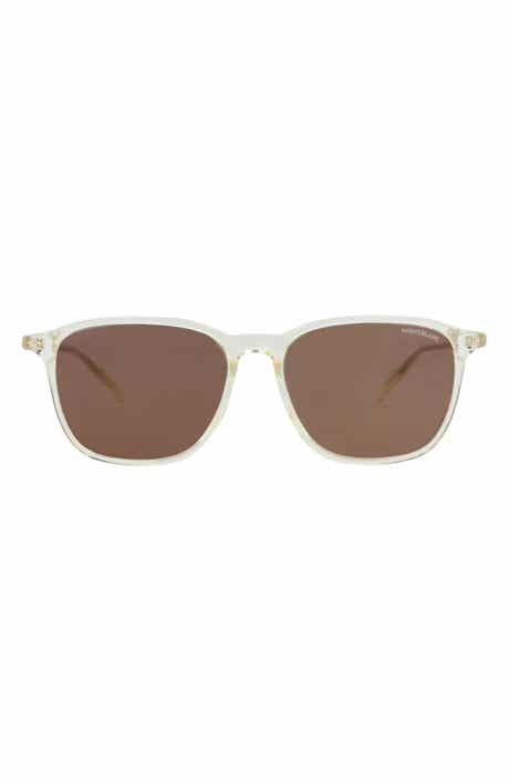 Montblanc 55mm Square Sunglasses