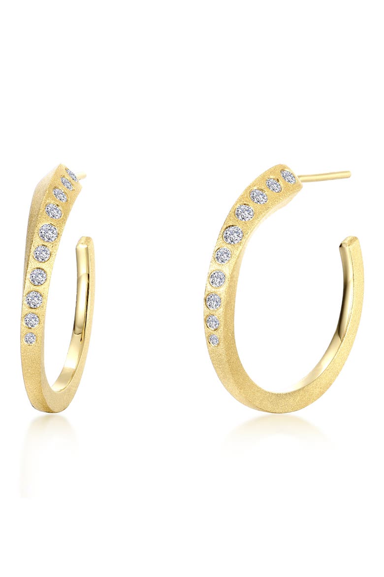 Charming Twisted Hoop Earrings, Main, color, WHITE