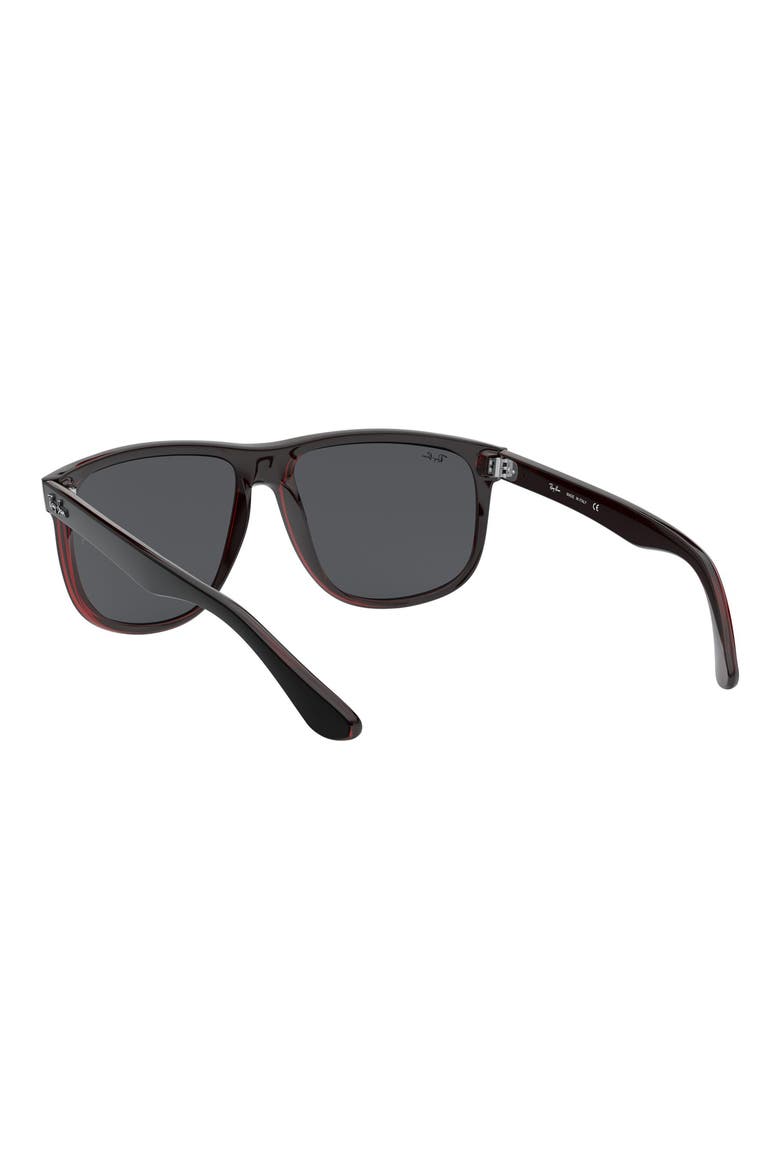 Boyfriend 60mm Flat Top Sunglasses, Alternate, color, BLACK