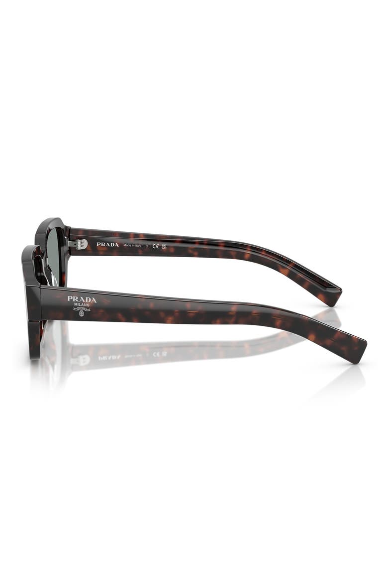 52mm Square Sunglasses, Alternate, color, BLUE