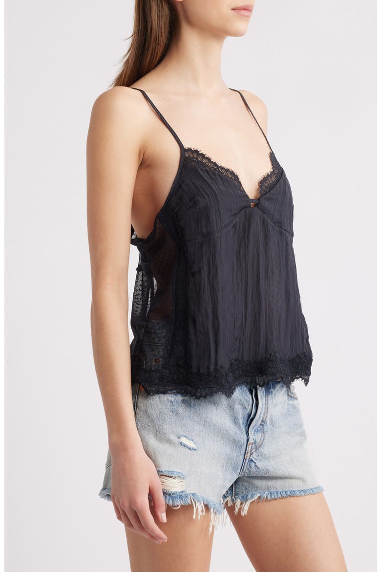 Eye Candy Open Back Lace Trim Camisole (Women) | Nordstromrack