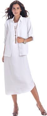 Roaman's Roll Tab Jacket Dress