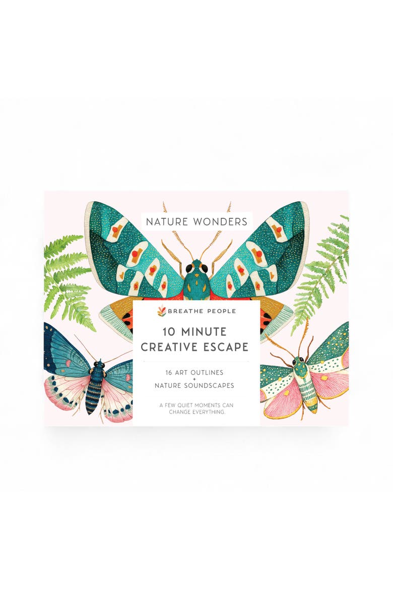 10 Minute Creative Escape Art Book, Nature Wonders, Main, color, Leafy Green