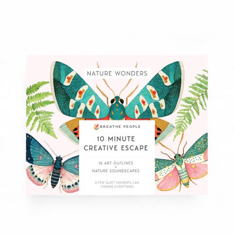 10 Minute Creative Escape Art Book, Nature Wonders