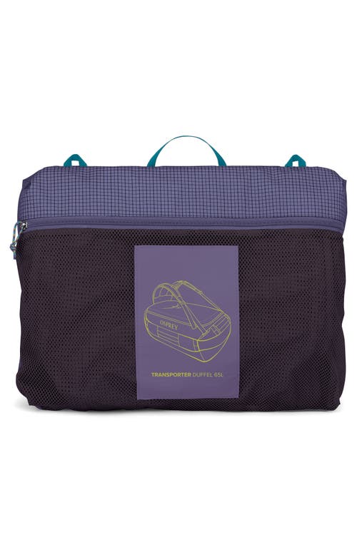 Osprey Transporter 65-liter Duffle Luggage In Euphoria Purple/purple Ink