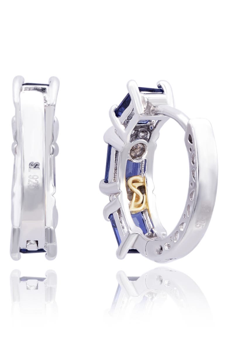 SUZY LEVIAN Sapphire Hoop Earrings, Alternate, color,