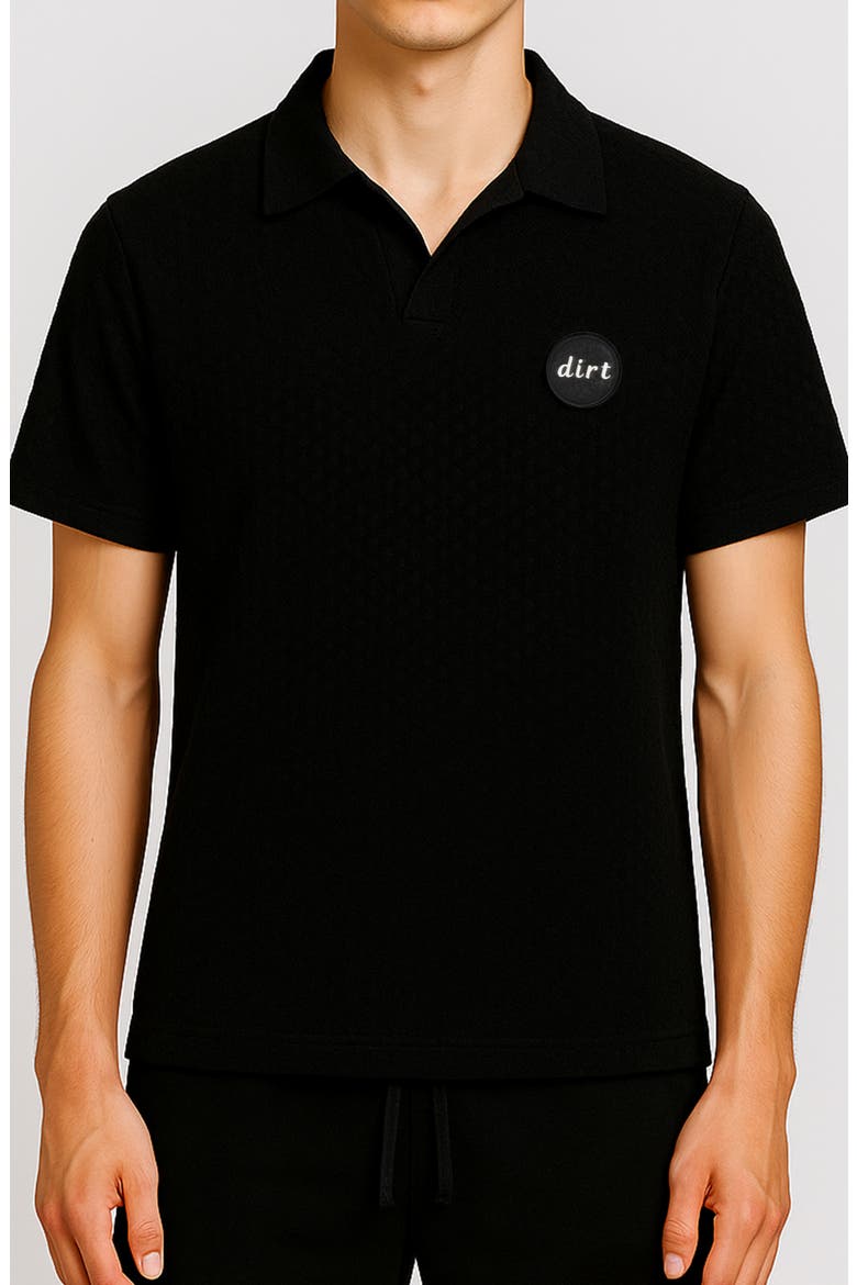 Vacay Cotton Polo, Main, color, BLACK