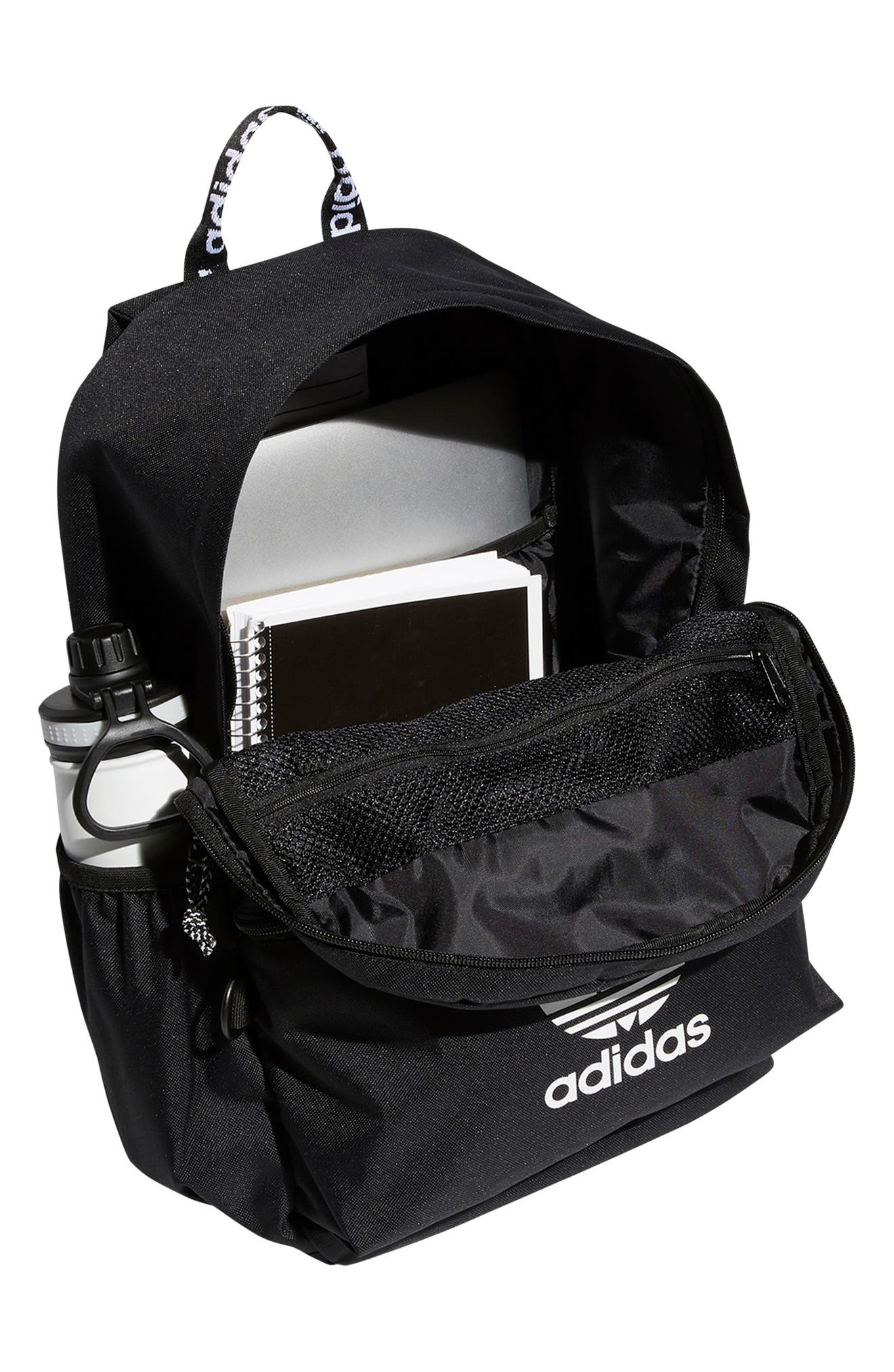 Originals Trefoil 2.0 Backpack, Alternate, color, BLACK