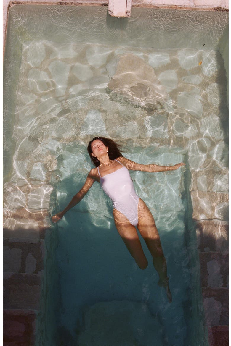 Jenna One-Piece Swimsuit, Alternate, color, WHITE