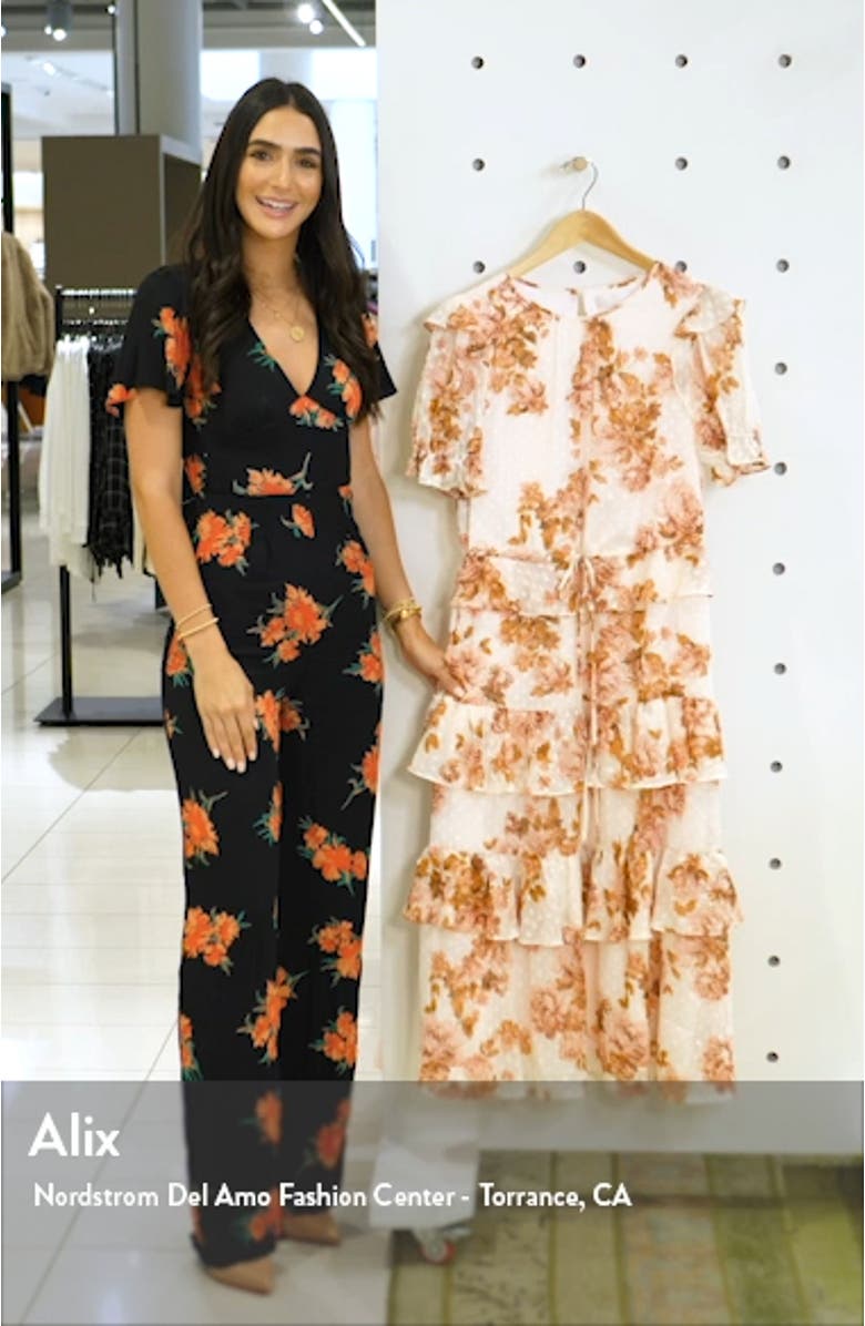 Ruffle Floral Dress, sales video thumbnail