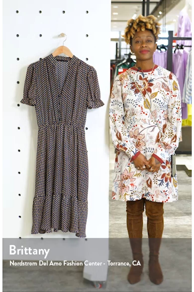 Puff Sleeve Midi Dress video