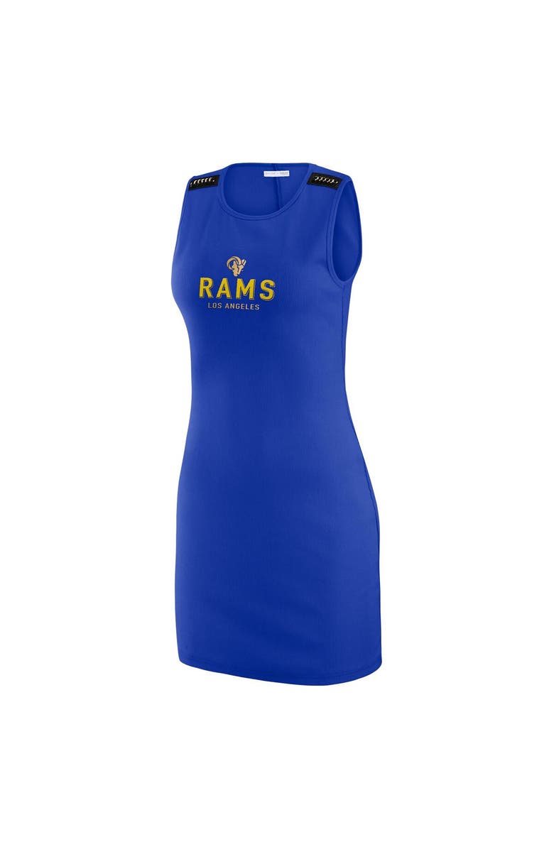 WEAR by Erin Andrews Women's WEAR by Erin Andrews x Gracie Hunt Royal Los Angeles Rams Ribbed Tank Dress, Alternate, color, Royal
