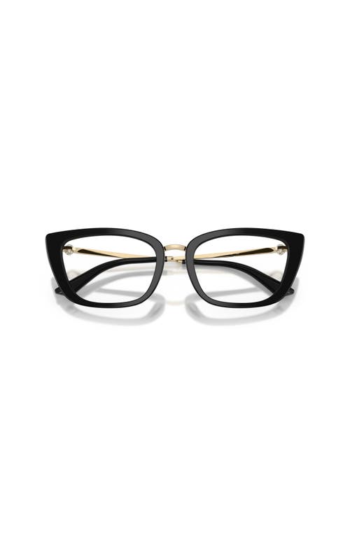 Jimmy Choo 52mm Cat Eye Optical Glasses In Black