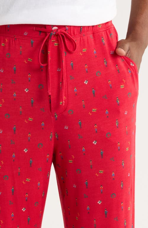 Eberjey William Print Stretch Tencel® Modal Pajamas In Red