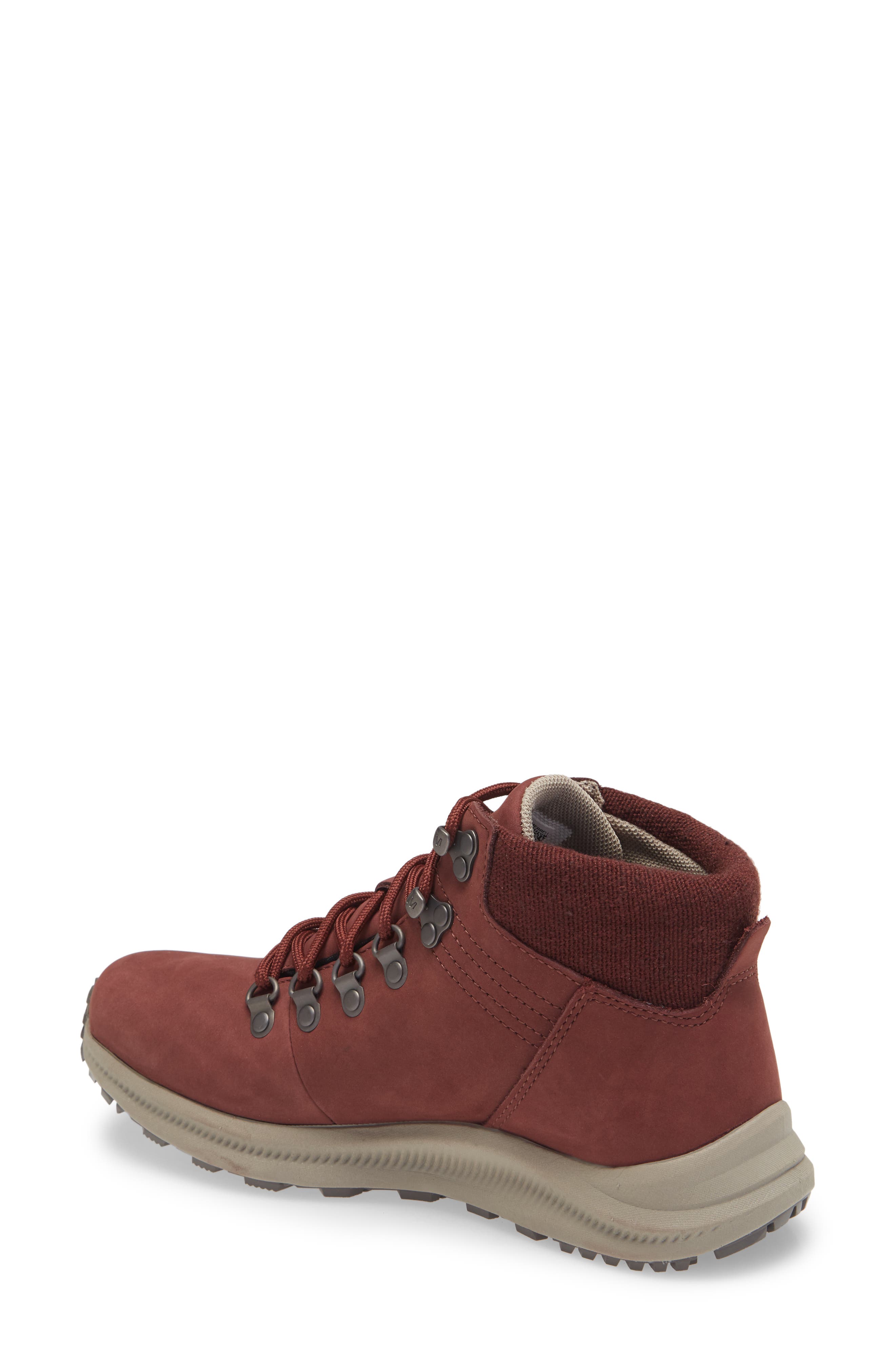 Ontario Mid Waterproof Hiking Shoe, Alternate, color, RAISIN