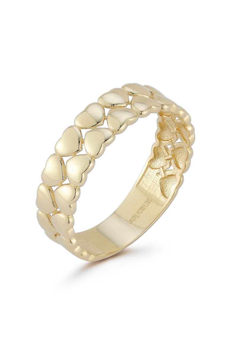 Ember Fine Jewelry 14K Gold Heart Band Ring, Alternate, color, Gold