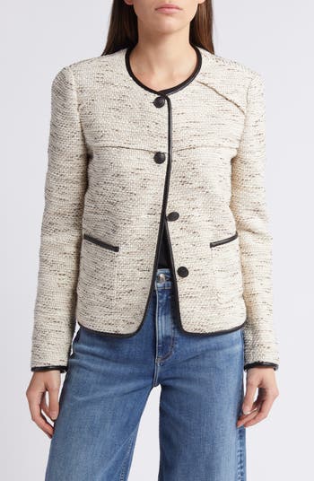 【関税込み】rag & bone ブラック Mirabelle ツイードジャケット Mirabelle Tweed Jacket - Black | rag & bone