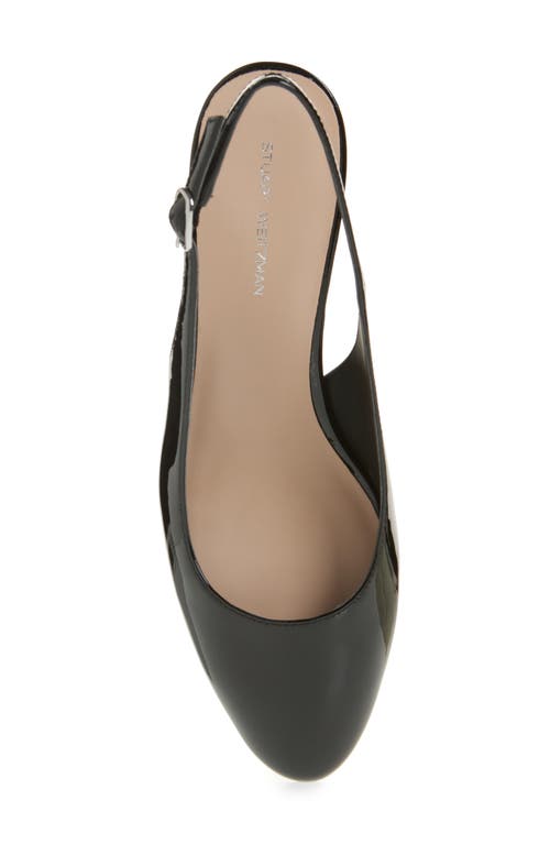 Stuart Weitzman Bridget Slingback Pump In Black Patent