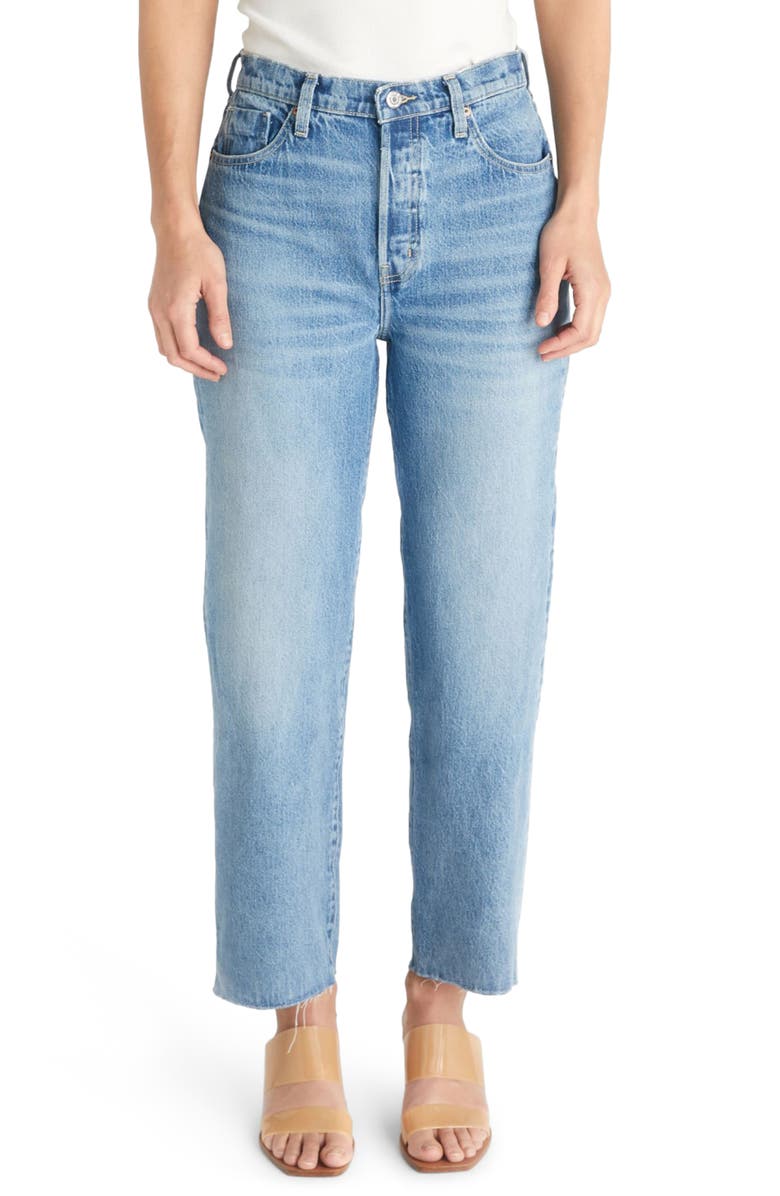 ÉTICA Tyler High Waist Straight Leg Ankle Jeans, Main, color,
