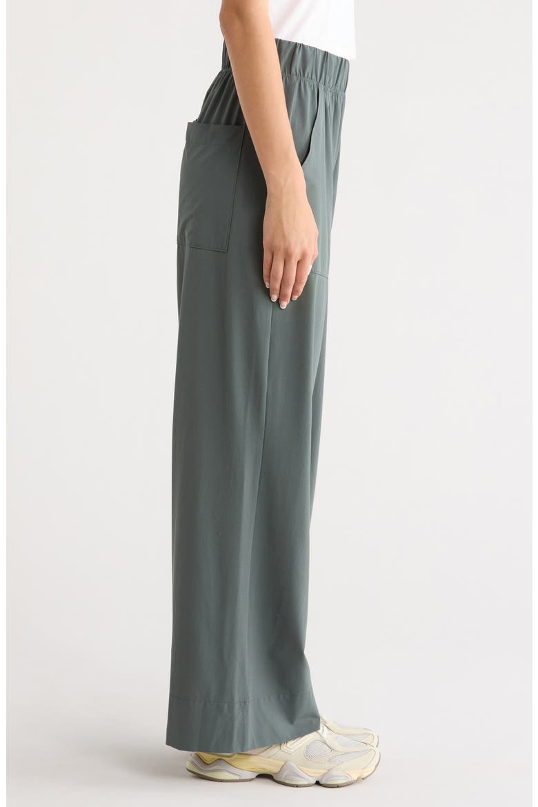 Wide Leg Utility Pants, Alternate, color, SLATE GREEN