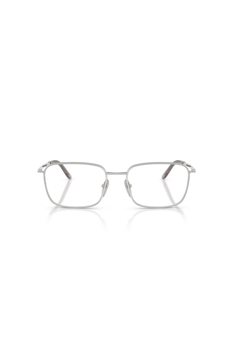 55mm Rectangle optical glasses, Alternate, color, Silver