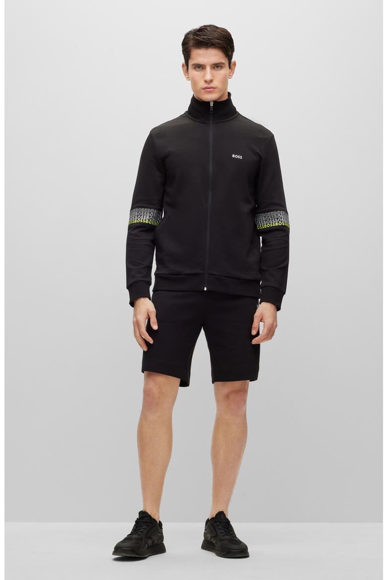 Skaz Zip-Up Jacket, Alternate, color, BLACK