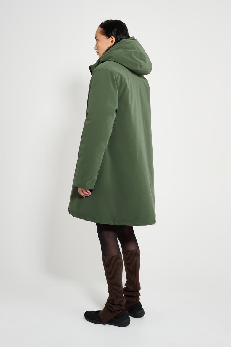 Mosebacke Matte Winter Coat, Alternate, color, Green