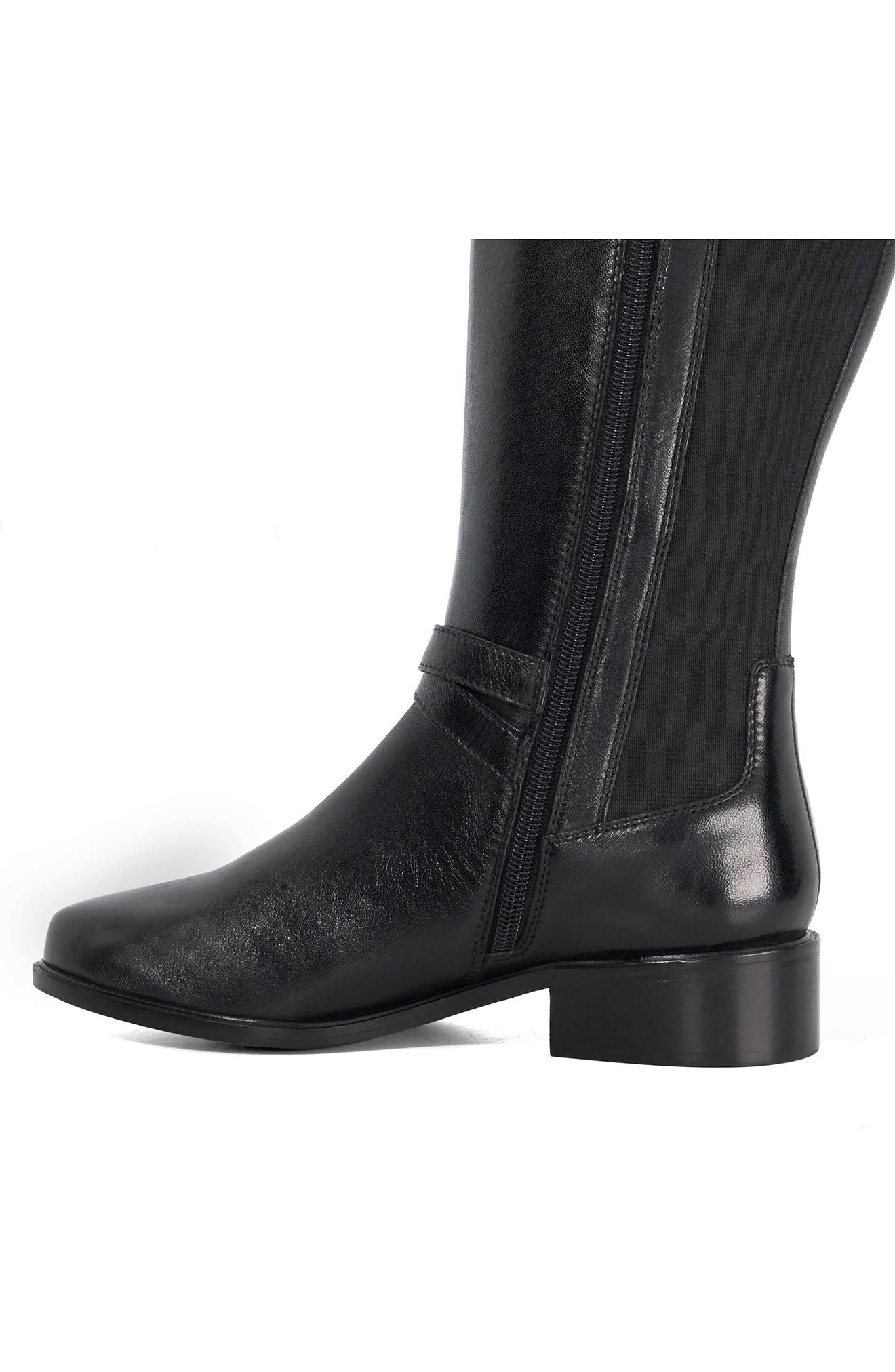 Dune London Teine Knee High Boot, Alternate, color, Black