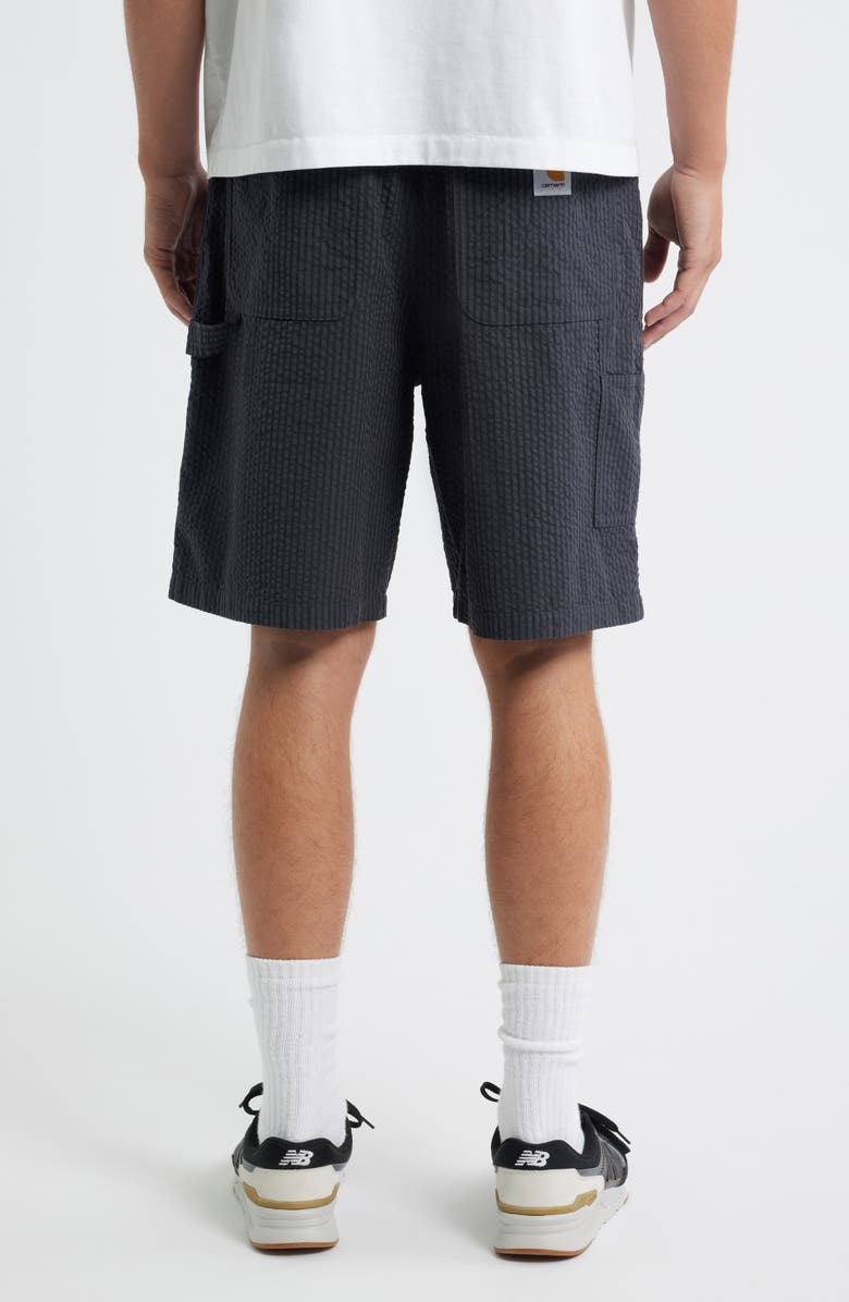 Carhartt Work In Progress Toland Seersucker Shorts, Alternate, color, Toland Stripe, Black