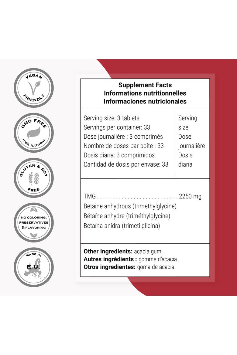 TMG 2250mg per Day, Alternate, color, None