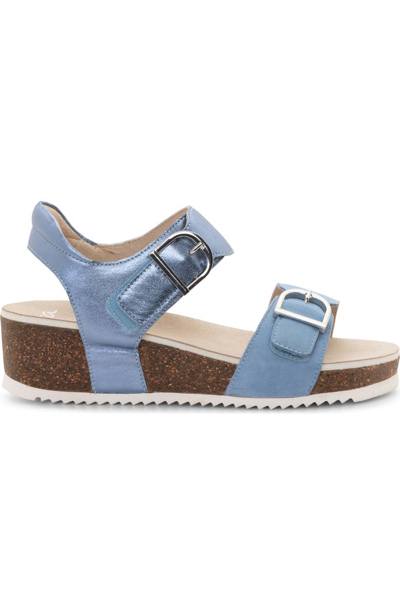 ara Nova Slingback Platform Wedge Sandal, Alternate, color, Blue