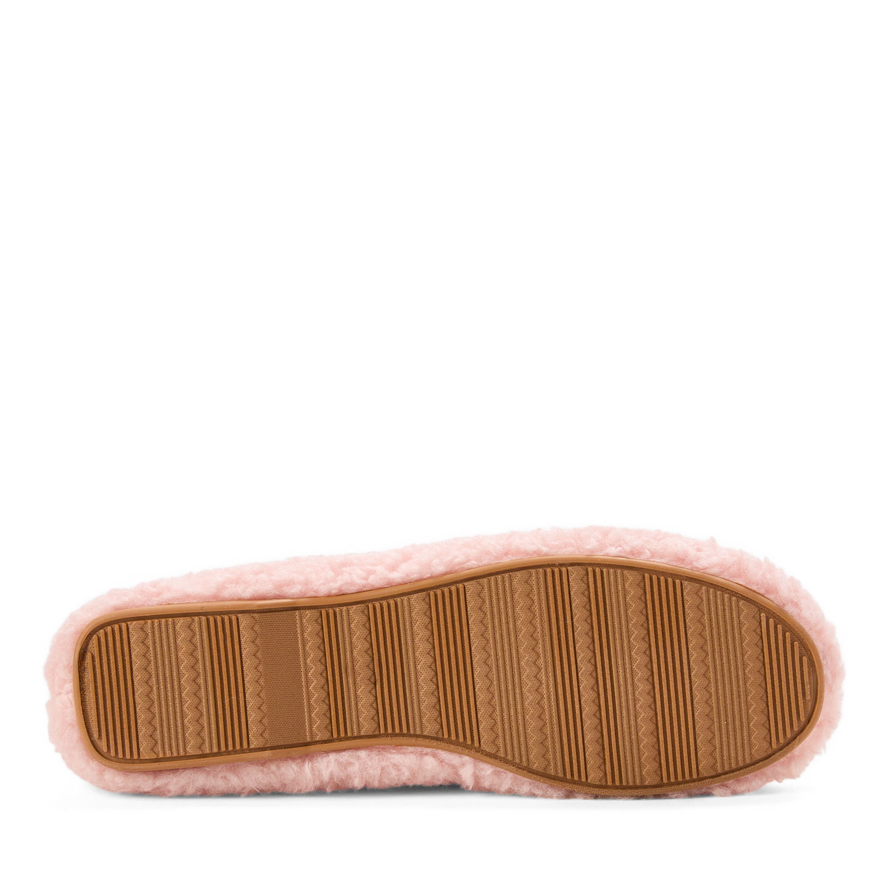 Madeline Luxe Teddy Loafer Slipper, Alternate, color, PALE MAUVE