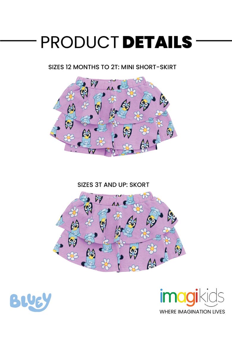 2-Piece Skort Set, Alternate, color, Bluey Lilac and Blue