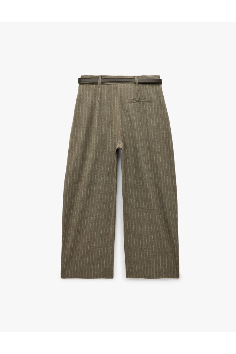 Striped Barrel Fit Pants, Alternate, color, BROWN STRIPE