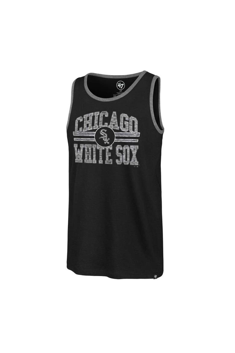 Men's '47 Black Chicago White Sox Winger Franklin Tank Top, Alternate, color, Black