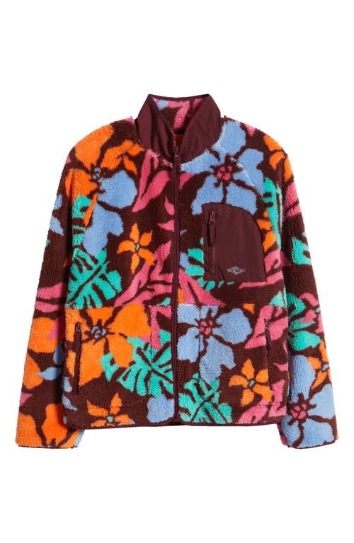 Rip Curl Sun To Sea Polar Fleece Zip Jacket In Multi