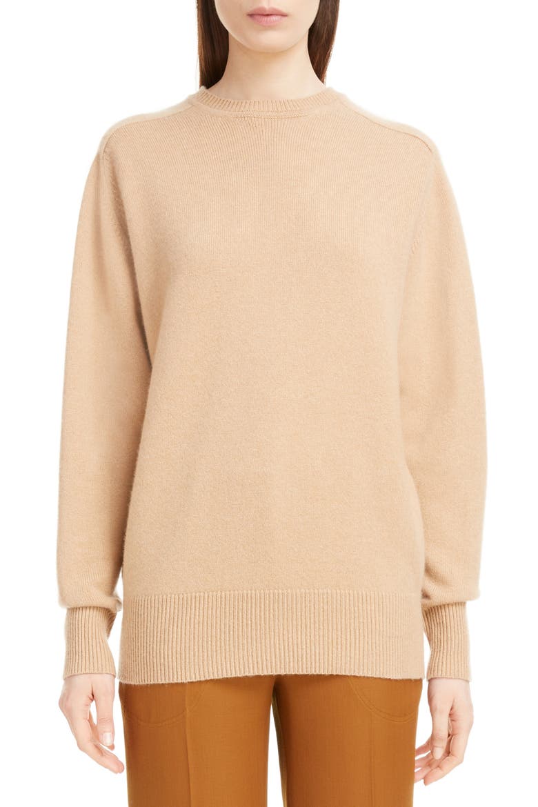 Cashmere Blend Sweater, Main, color, LIGHT CAMEL