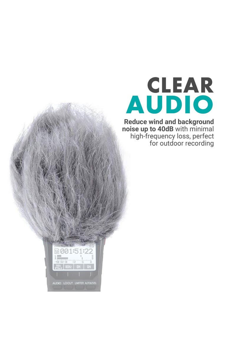 MOVO AEK-Z4 Audio Enhancement Kit for the Zoom H4n, H5, H6, Tascam DR-40, DR-05, DR-07, Alternate, color, Black