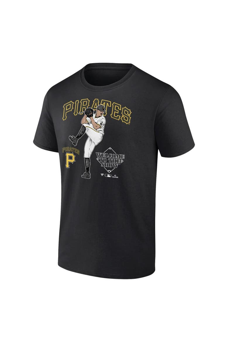 Men's Paul Skenes Black Pittsburgh Pirates Welcome To The Show T-Shirt, Alternate, color, Black