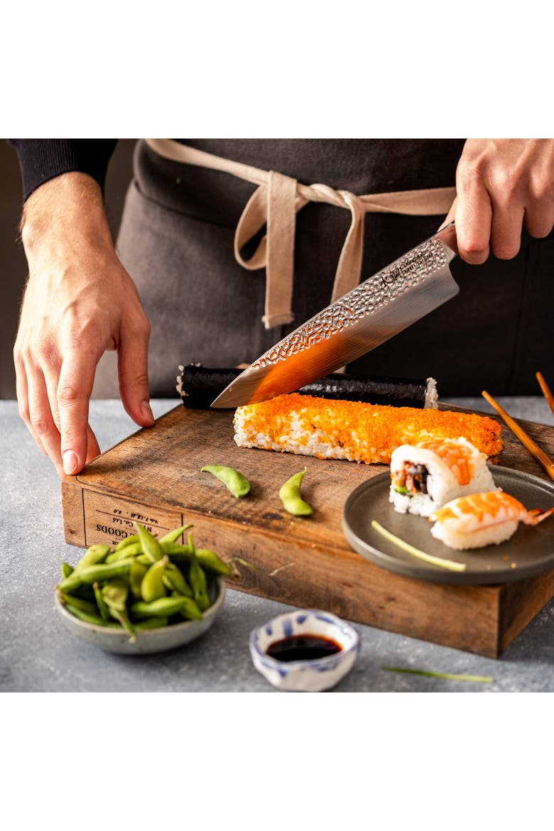 Damashiro EMPEROR® 8" Chef's Knife, Alternate, color, Silver