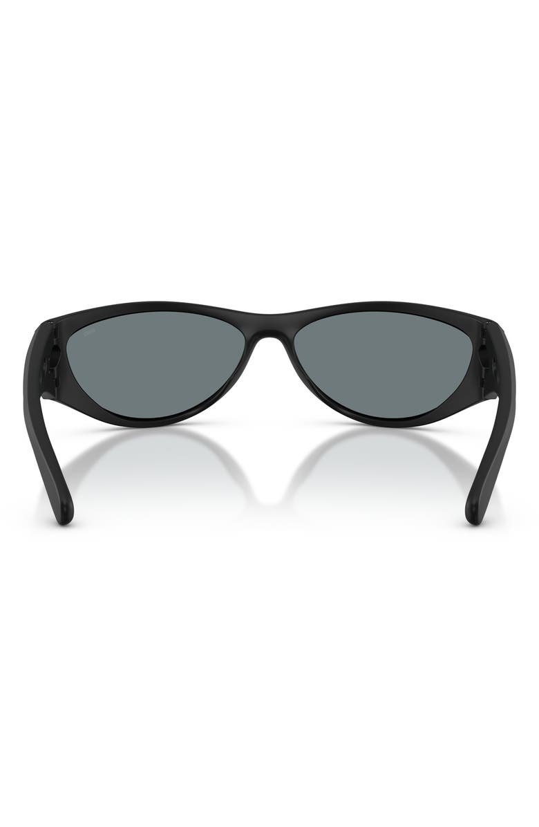 DIESEL<sup>®</sup> 63mm Oversize Cat Eye Sunglasses, Alternate, color, Matte Black/ Black Mirror