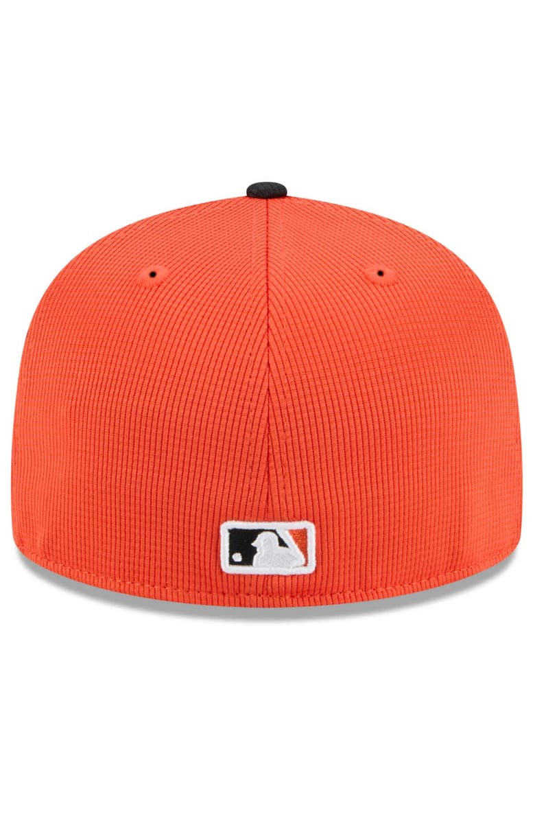 New Era Men's New Era  Orange/Black San Francisco Giants 2025 Spring Training 59FIFTY Fitted Hat, Alternate, color, 