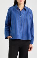 Emme Striped Cotton Blend Shirt