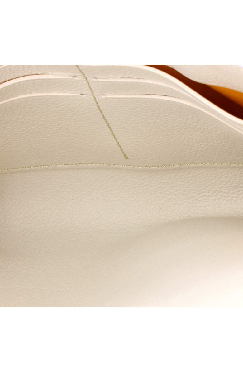 Pre-Owned Goyard Chypre Wallet on Strap Coated Canvas with Leather, Alternate, color, White