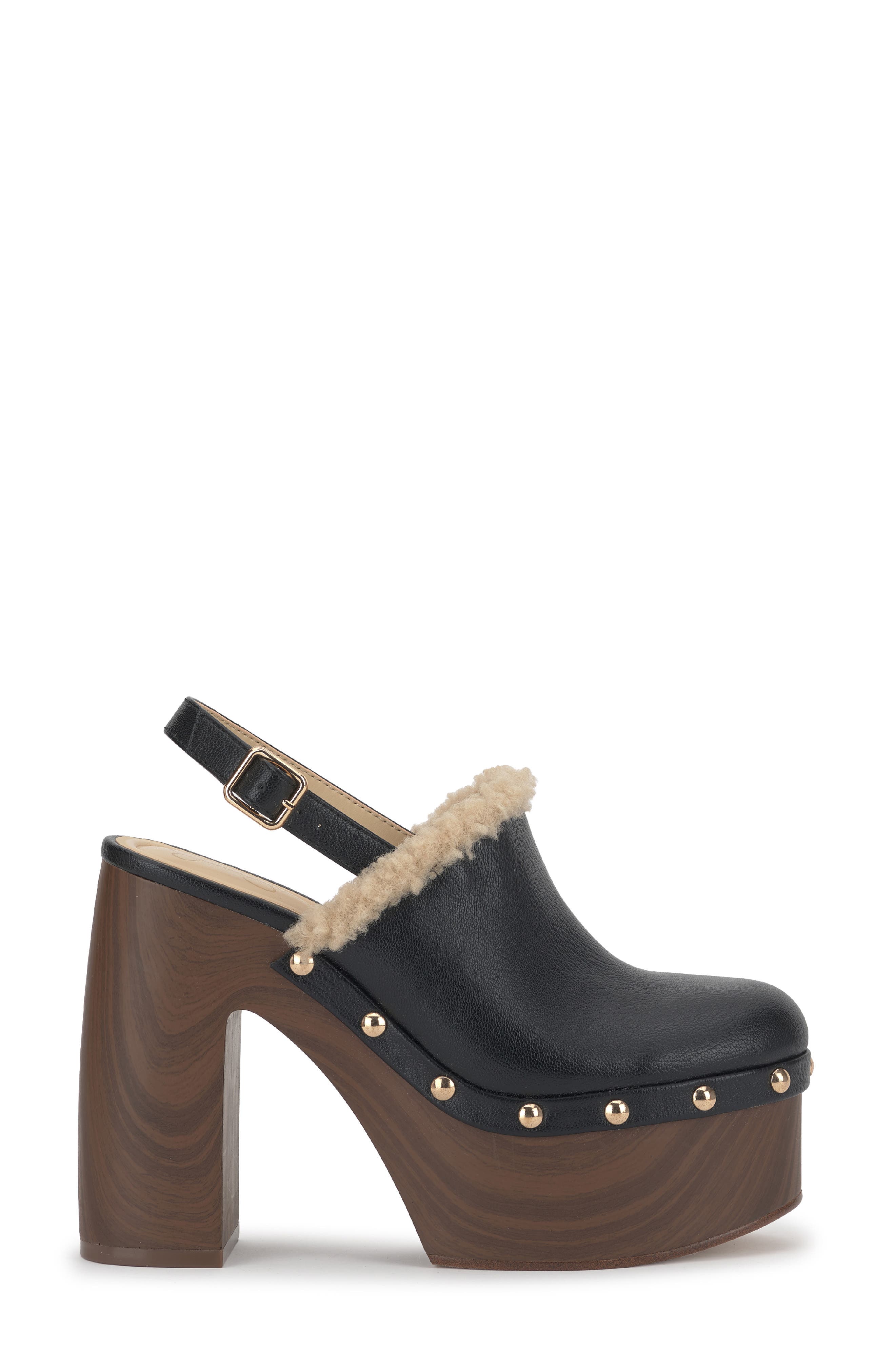 Caze Stud Platform Sandal, Alternate, color, BLACK 04