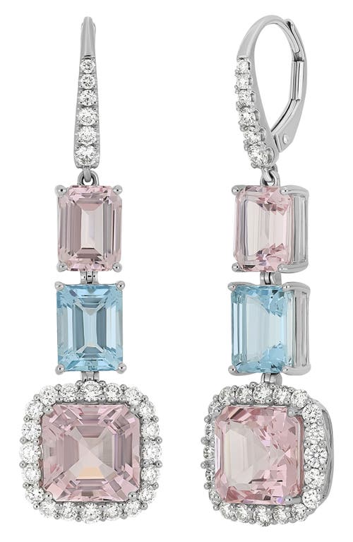 Bony Levy Iris Luxe Linear Drop Earrings In White Gold/diamond