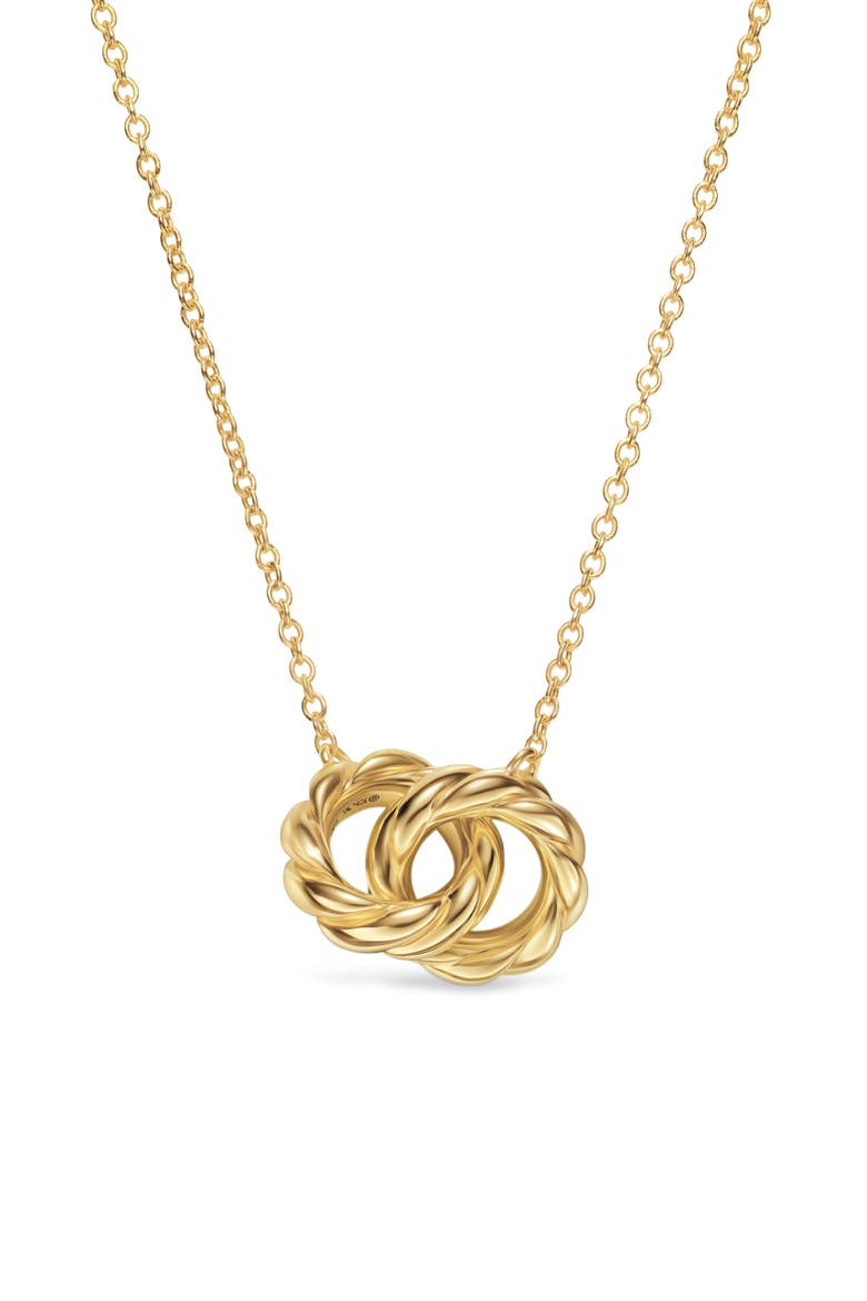 Sculpted Cable Chain Necklace in 18K Yellow Gold, 9mm, Main, color, 18K GOLD