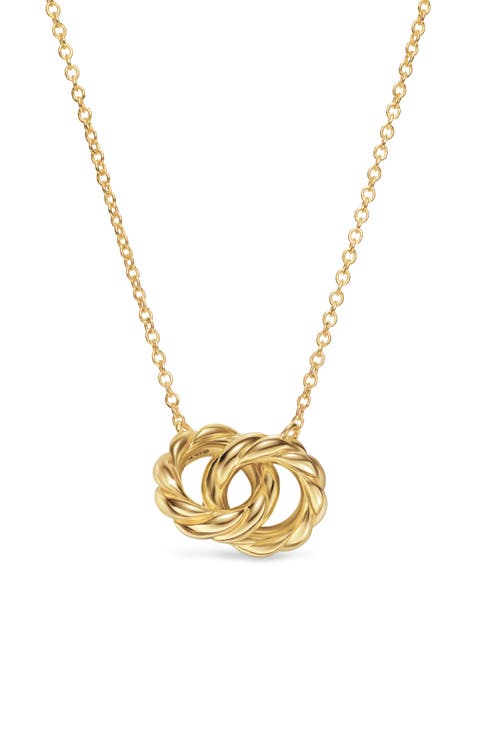Sculpted Cable Chain Necklace in 18K Yellow Gold, 9mm